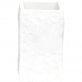 Ποτηροθήκη Polyresin Λευκή 7x7x10εκ. MRShome DS-8894L07