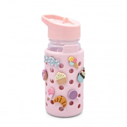 Παγούρι Με Charms Ροζ 450ml Melii MEL27720