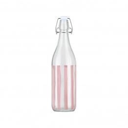 Μπουκάλι Γυάλινο-Μεταλλικό Ligne Pink 1000ml Estia 01-39615