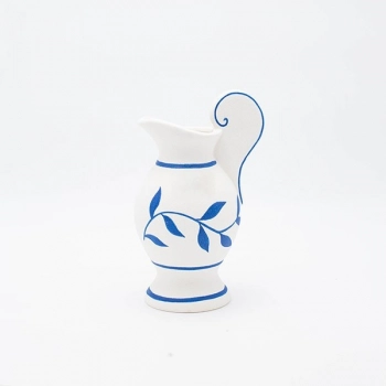 Βάζο Πορσελάνης Λευκό-Μπλε 13,5x10,5x21,3εκ. ESTHETI 819-00226