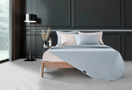 Σετ Κουβερλί Microfiber King 250x240εκ. Idol Blue Guy Laroche