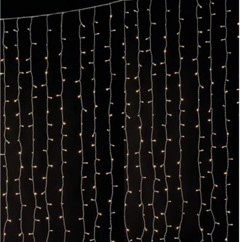 Λαμπάκια Κουρτίνα 900 led Σταθερό Λευκό Φως 3x3μ. iliadis 75029