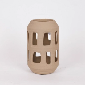 Φανάρι Κεραμικό Καφέ 20x37,5εκ. ESTHETI 819-00522