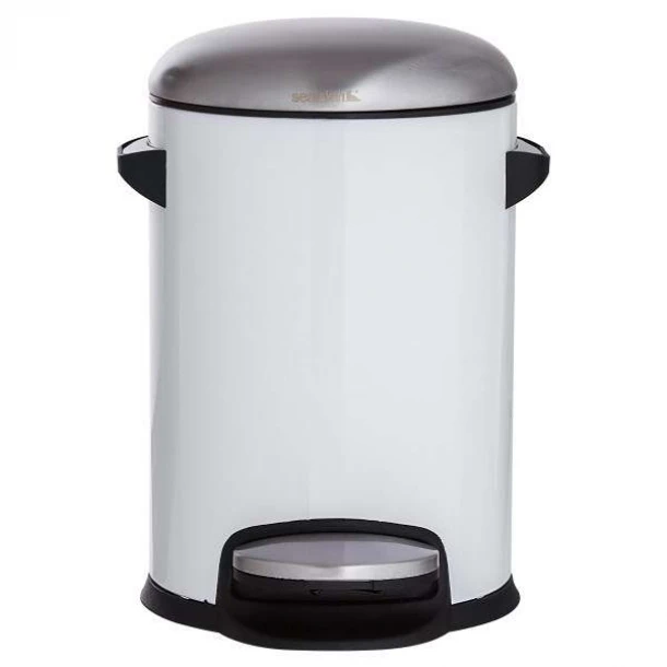 Καλάθι Απορριμάτων Ανοξείδωτο 3lt Cosmic White Sealskin 362392410