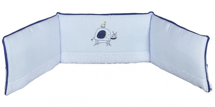 Πάντα Κούνιας Βαμβακερή 35x195εκ. Elephant Σιέλ 70222