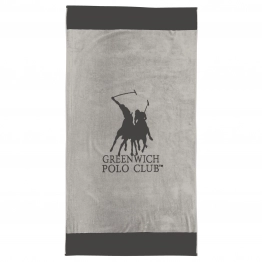 Πετσέτα Θαλάσσης Βαμβακερή 90x170εκ. Essential 4045 Γκρι Greenwich Polo Club