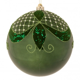Χριστουγεννιάτικη Μπάλα Πλαστική Περλέ Κυπαρισσί 25εκ. iliadis 90963