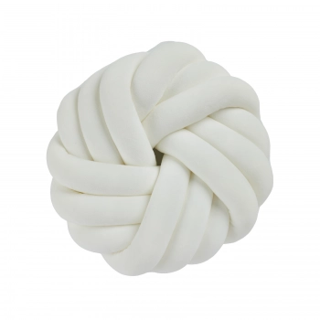 Διακοσμητικό Μαξιλάρι Βελούδινο Φ35εκ. Deco 2294 White Das Home