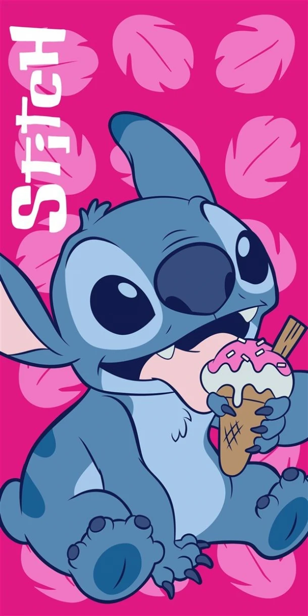 Πετσέτα Θαλάσσης Παιδική Quick Dry Microfiber 70x140εκ. Disney Home Lilo & Stitch 118 Fuchsia Dimcol