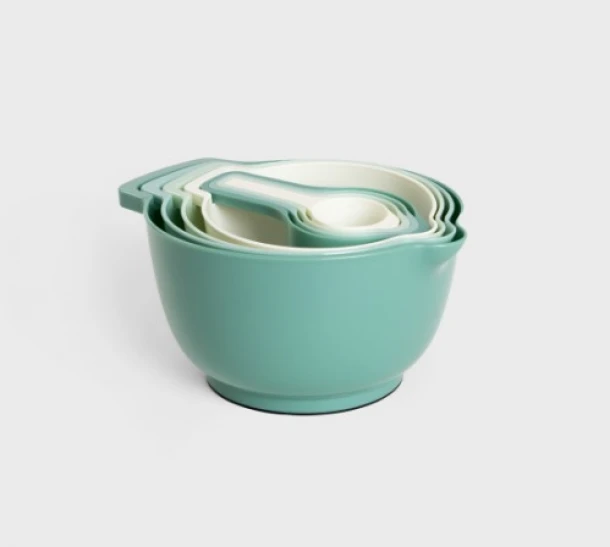 Σετ 8τμχ Μπωλ Αναμείξεως Με Δοσομετρητές Κούπας Πλαστικά Easy Cook Homla 236090