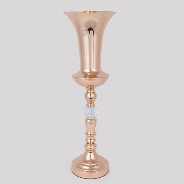 Βάζο Μεταλλικό Χρυσό 17x56εκ. ESTHETI 752-22058