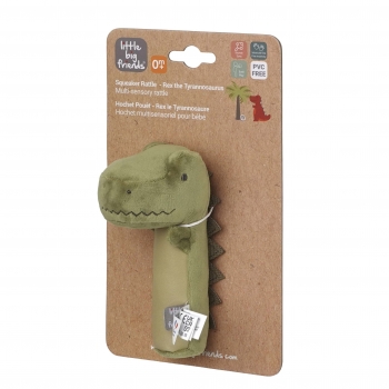 Κουδουνίστρα Squeaker Βελούδινη Dino Little Big Friends BTL305017