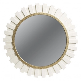 Καθρέπτης Τοίχου Ξύλινος Λευκός 70x3x70εκ. ESTHETI 811-30010