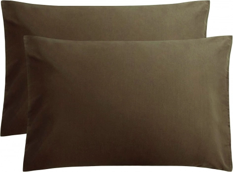 Ζεύγος Μαξιλαροθήκες Βαμβακερές 50x70εκ. Brown Le Blanc 7000276-28