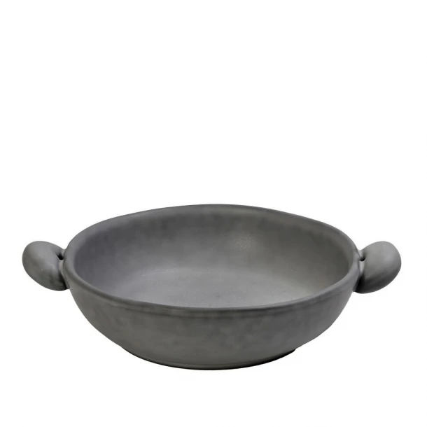 Σαλατιέρα Με Λαβές Stoneware Γκρι Canyon ESPIEL 25x18x8εκ. GMT412K2