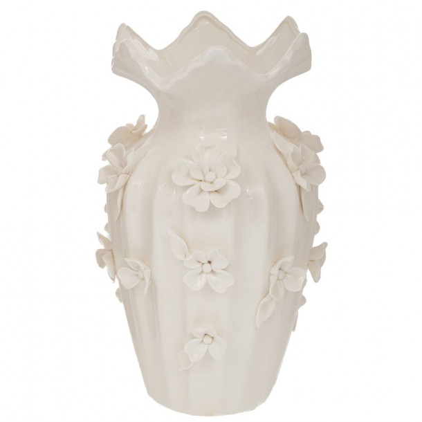 Βάζο Κεραμικό Λευκό 20x31εκ. iliadis 91532