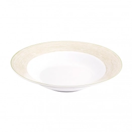 Πιάτο Βαθύ Πορσελάνης Elegancy Beige 23εκ. Oriana Ferelli NW24010012