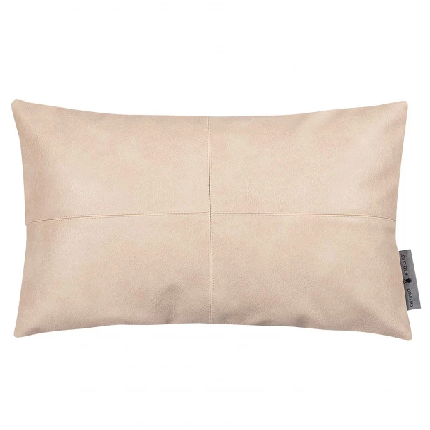 Διακοσμητικό Μαξιλάρι Faux Leather 30x50εκ. Essential 3985 Cream Greenwich Polo Club