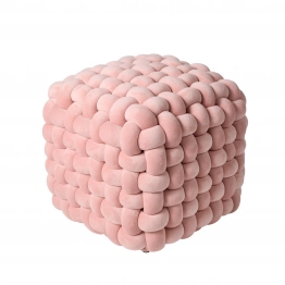 Πουφ Βελούδινο 43x43x40εκ. 2273 Nude Das Home