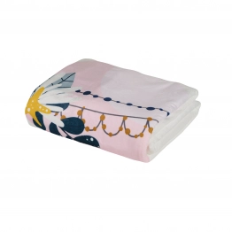 Κουβέρτα Fleece Κούνιας 110x150εκ. Baby Fun 4915 Γαλάζιο-Μέντα-Ροζ Das Baby