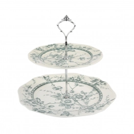 Ορντερβιέρα 2 Όροφη Πορσελάνης 27εκ.-20εκ. Tiffany Green Oriana Ferelli PR24324G11