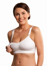 Σουτιέν Θηλασμού Χωρίς Ραφές Με Ενίσχυση Padded Λευκό Extra Large Carriwell CW3303