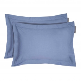 Ζεύγος Μαξιλαροθήκες Oxford Polycotton 50x70+5εκ. Loft 2507 Μπλε Greenwich Polo Club
