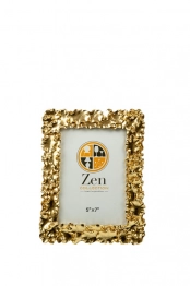 Κορνίζα Polyester Χρυσή Με Φύλλα 13x18εκ. Zen Collection 26.14.52755