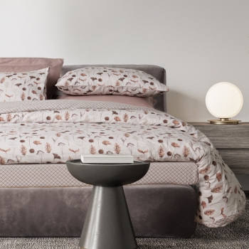 Σετ Σεντόνια Φανελένια Υπέρδιπλα 240x260εκ. Happy Flannel Line 9681 Beige-Brown Das Home