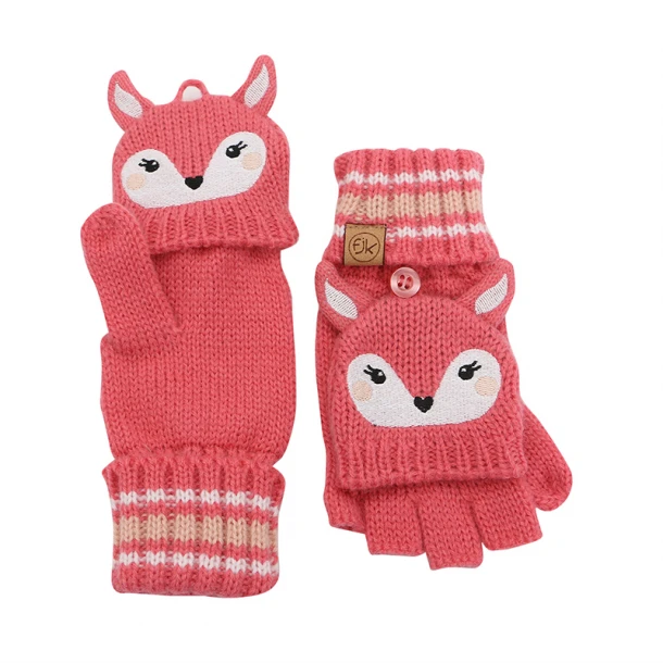 Ζεύγος Γάντια Πλεκτά 2-4 Χρονών Deer FlapJackKids FJKKG792M