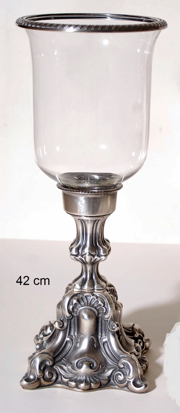 Κηροπήγιο Μπρούτζινο-Γυάλινο Royal Art 42εκ. STL1269E