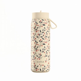 Θερμός Με Καλαμάκι Ανοξείδωτος Bloom Beige Pulse Save The Aegean Estia 500ml 01-42462