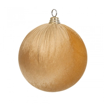 Χριστουγεννιάτικη Μπάλα Βελούδινη Χρυσή 15εκ. iliadis 90603