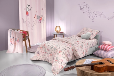 Σετ Παιδική Παπλωματοθήκη 160x220εκ. Με Μαξιλαροθήκη Jazz Lilac Saint Clair