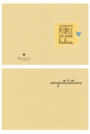 Ευχετήρια Κάρτα Γέννησης Ochre Proud mama PM-599