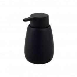Ντισπένσερ Κεραμικό Fjord Soft Black 8,5x8,5x15εκ.-350ml Estia 02-37338