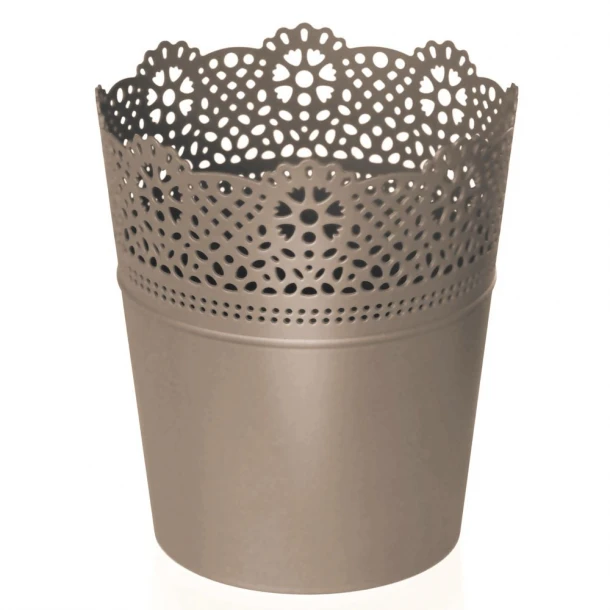 Κασπώ Πλαστικό Μπεζ Lace Φ14x16εκ. iliadis 94359