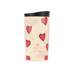 Θερμός Ποτήρι Ανοξείδωτος Travel Mug Tender Lace Save The Aegean 350ml-8x8x15εκ. Estia 01-31930
