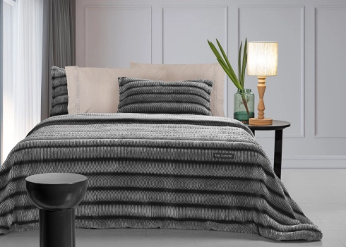 Κουβέρτα Ultrasoft King 260x240εκ. Galezze Black Guy Laroche