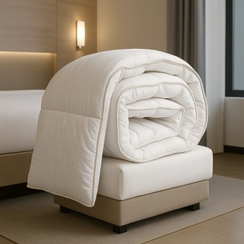 Πάπλωμα Satin Microfiber 160x240εκ. 300 GSM Λευκό 242420002223