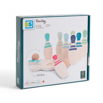 Bowling Με Ξύλινες Κορίνες Bs Toys GA463