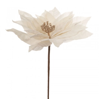 Χριστουγεννιάτικο Λουλούδι Αλεξανδρινό Κρεμ 30x50εκ. iliadis 86315