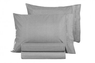 Ζεύγος Μαξιλαροθήκες Βαμβακερές 50x70εκ. Color Plus Silver Guy Laroche