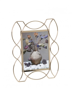 Κορνίζα Μεταλλική Πλέγμα Χρυσή ESPIEL 13x18εκ. FAM211