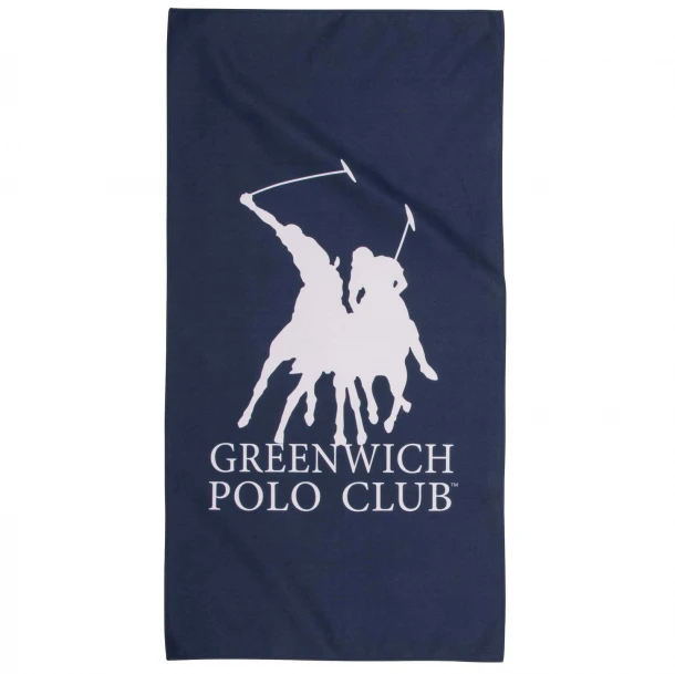 Πετσέτα Γυμναστηρίου Microfiber 45x90εκ. Essential 4189 Blue-Ecru Greenwich Polo Club