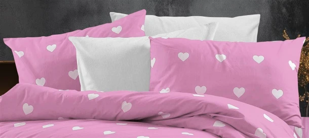 Μαξιλαροθήκη Φάκελος Polycotton 50x70εκ. Αίσθησις 608 Pink DimCol