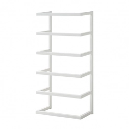 Κρεμάστρα Επιτοίχια 5 Θέσεων Μεταλλικό Λευκή 24x12x48εκ. Carre Sealskin 800259