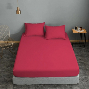 Σεντόνι Polycotton Μονό Με Λάστιχο 100x200+20εκ. Μεμονωμένο Red 7002171-24F