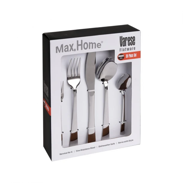 Μαχαιροπήρουνα Σετ 30τμχ Ανοξείδωτα 18/0 Varese 3001 Max Home