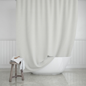 Κουρτίνα Μπάνιου Αδιάβροχη Polyester Camellia Pearl 180x200εκ. Estia 02-28084